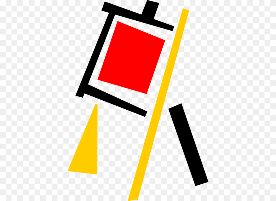 Vector Illustration Of Visual Arts Artist S Easel With Free Png Download
