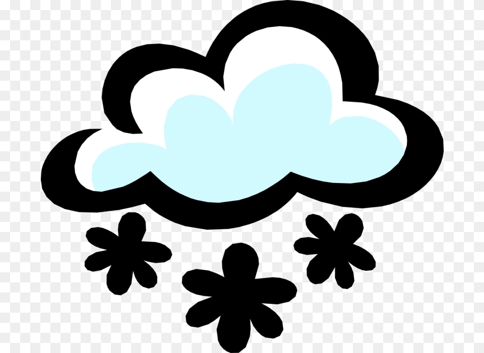 Vector Illustration Of Weather Forecast Snowflakes Cloud, Nature, Outdoors, Clothing, Hat Free Png