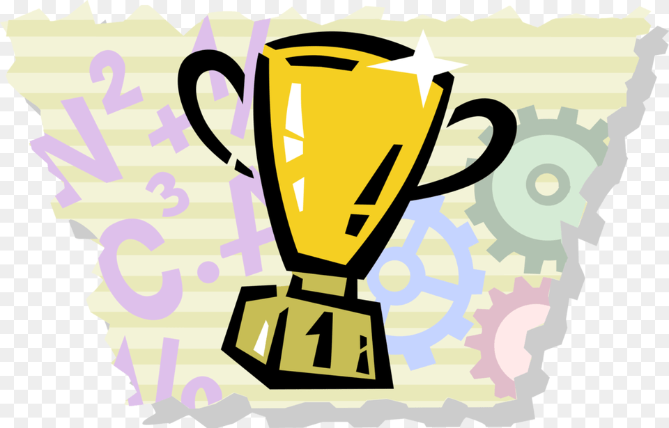 Vector Illustration Of Winner S Trophy Cup Prize Award, Person, Adult, Bride, Female Free Transparent Png
