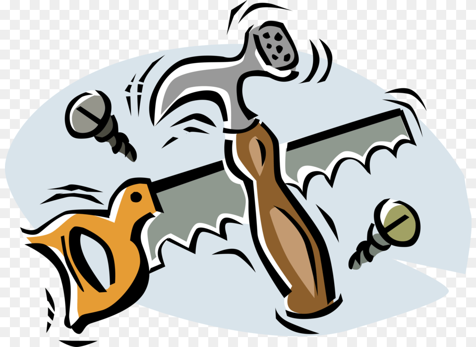 Vector Illustration Of Woodworking And Carpentry Hammer, Device, Baby, Person Png