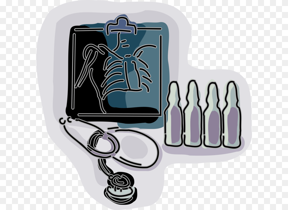 Vector Illustration Of X Ray And Physician Stethoscope Illustration Png Image