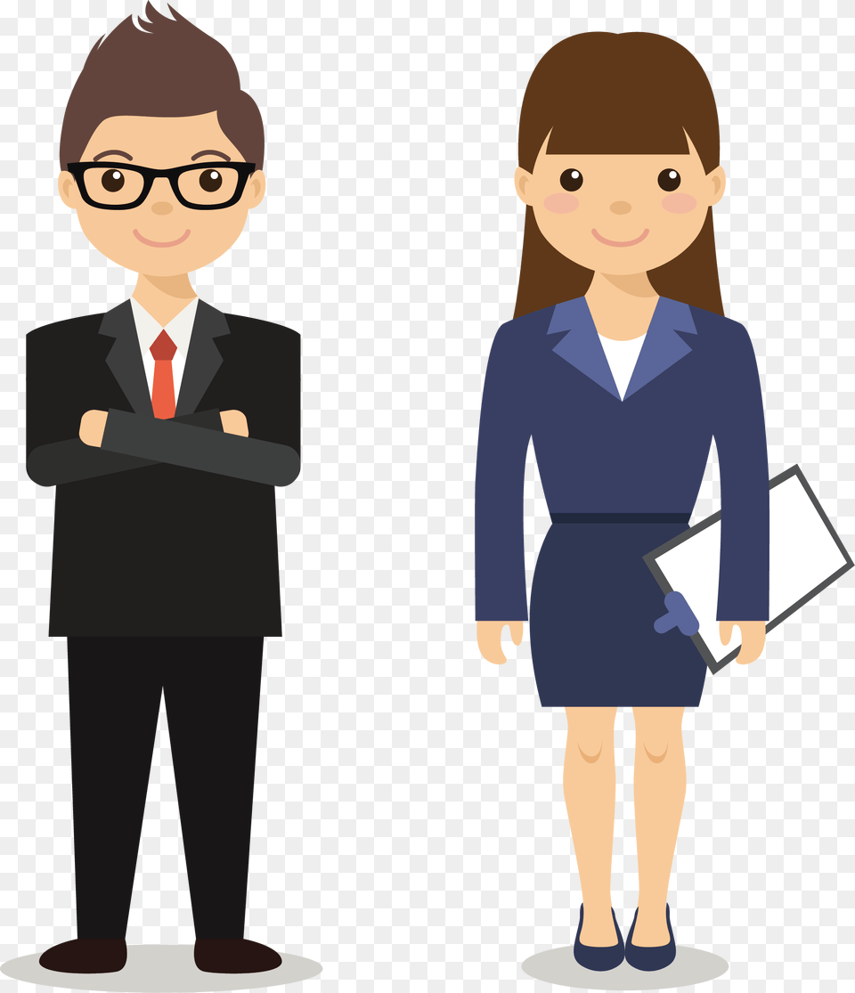 Vector Illustrator Lawyer Couple Euclidean Computer, Suit, Long Sleeve, Clothing, Sleeve Png