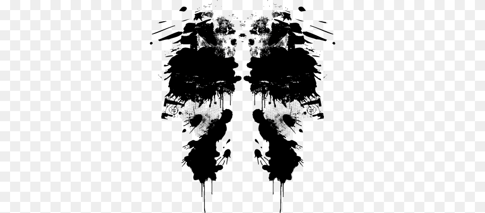 Vector Image Klecksography Rorschach Test, Stencil, Silhouette, Art, Person Png