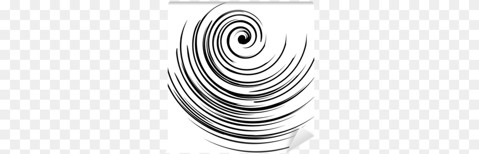 Vector Image Of A Black And White Spiral Wall Mural Spiral Vector, Coil Png