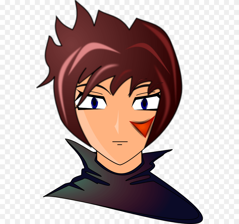 Vector Of Anime Boy Character Head Svg Cartoon Character Vector, Publication, Book, Comics, Adult Png Image