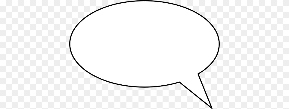 Vector Image Of Basic Talk Bubble With Thin Border, Aircraft, Transportation, Vehicle, Astronomy Free Transparent Png