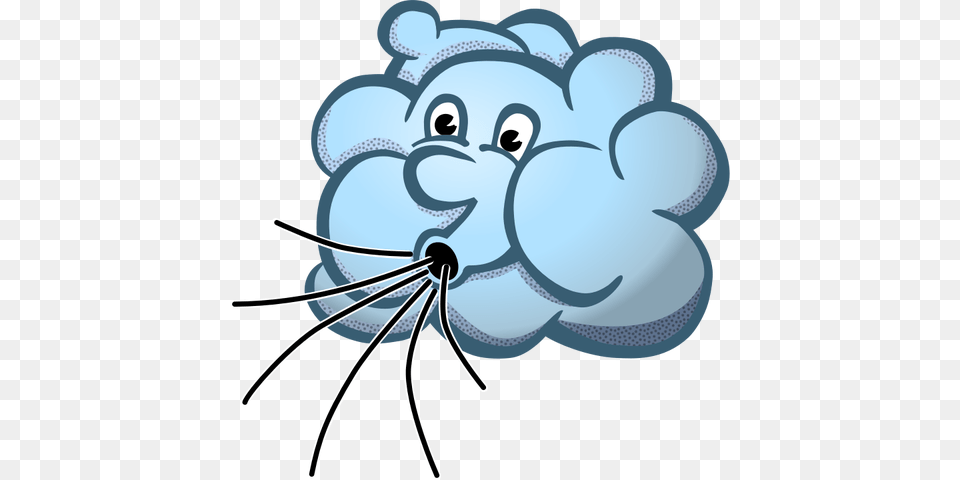 Vector Image Of Blue Mr Wind Cloud, Balloon, Animal, Kangaroo, Mammal Free Png Download