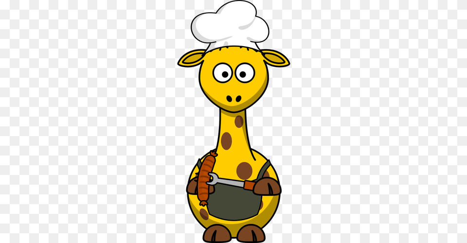 Vector Of Chef Giraffe, Cartoon, Nature, Outdoors, Snow Png Image