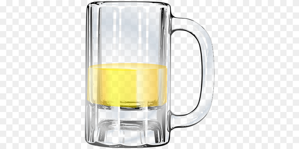Vector Image Of Half Full Beer Mug Empty Beer Mug Clipart, Cup, Glass, Alcohol, Beverage Png