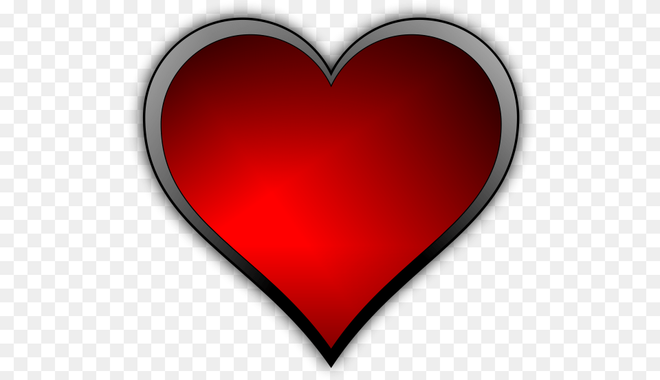 Vector Image Of Red Gloss Finish Heart With A Light Png