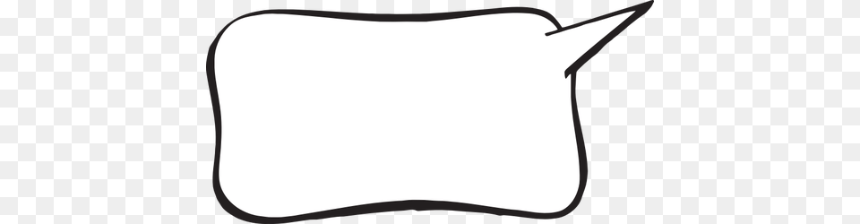 Vector Image Of Thick Border Rectangular Caption Bubble, Cushion, Home Decor, White Board, Clothing Free Png Download