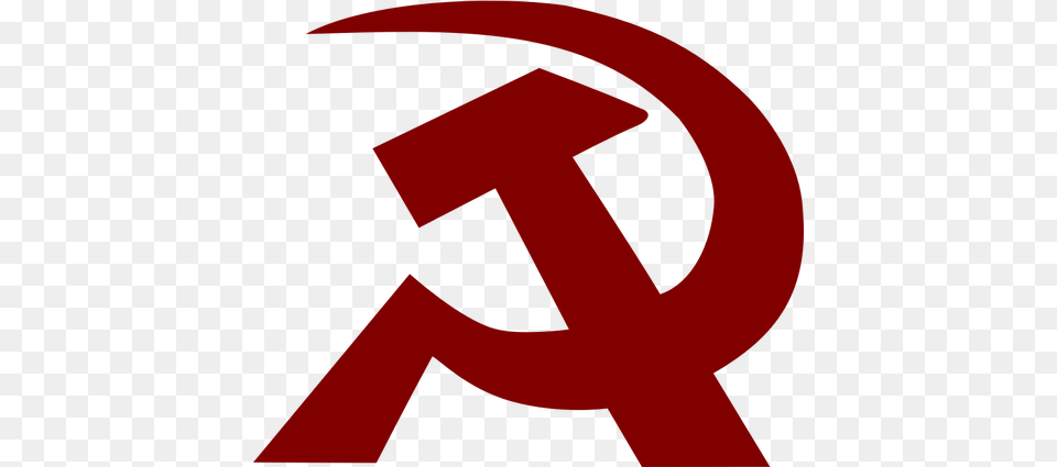 Vector Image Of Tilted Thick Hammer And A Sickle Sign Public, Symbol, Person, Text Free Png Download