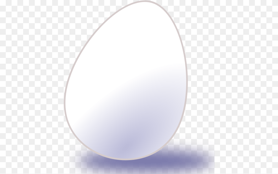 Vector Image Of White Egg With Shadow Cartoon Penguin Egg, Food Png