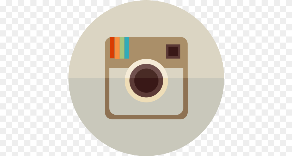 Vector Instagram Flat Picture Flat Round Instagram Icon, Disk Free Transparent Png