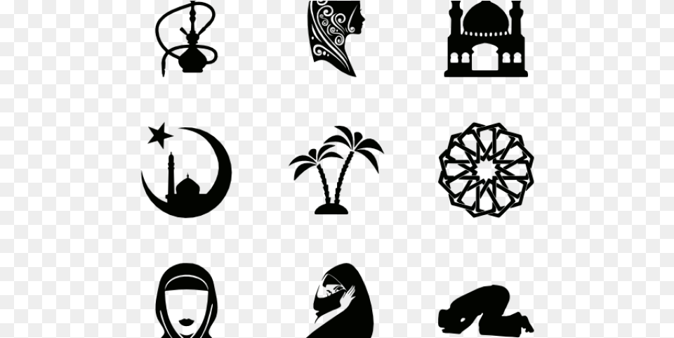 Vector Islamic Islam Icons, Green, Pattern, Art, Graphics Png