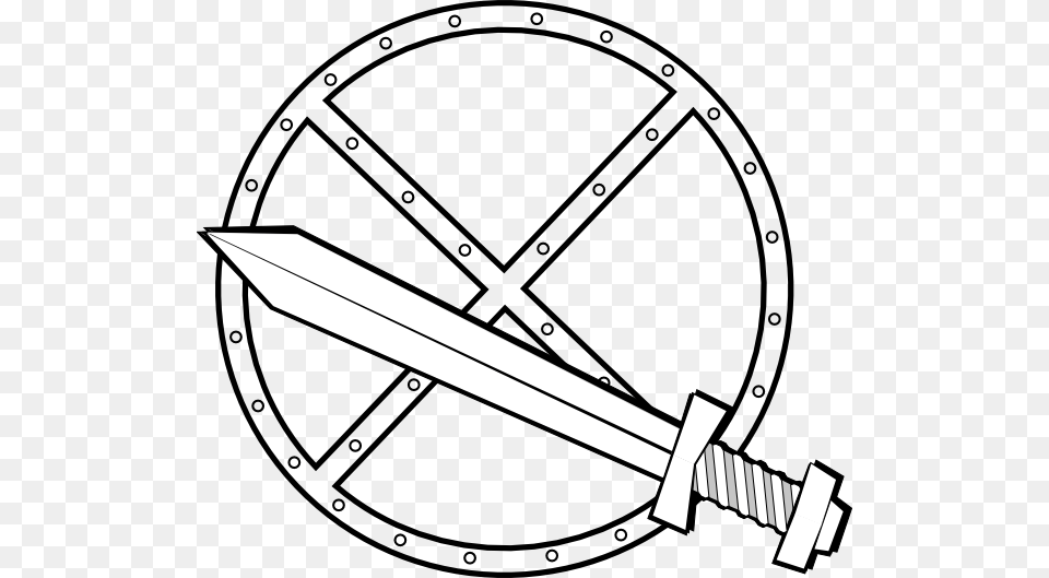 Vector Jonadab Round Sword And Shield Clip Art Cartoon Sword And Shield Png Image