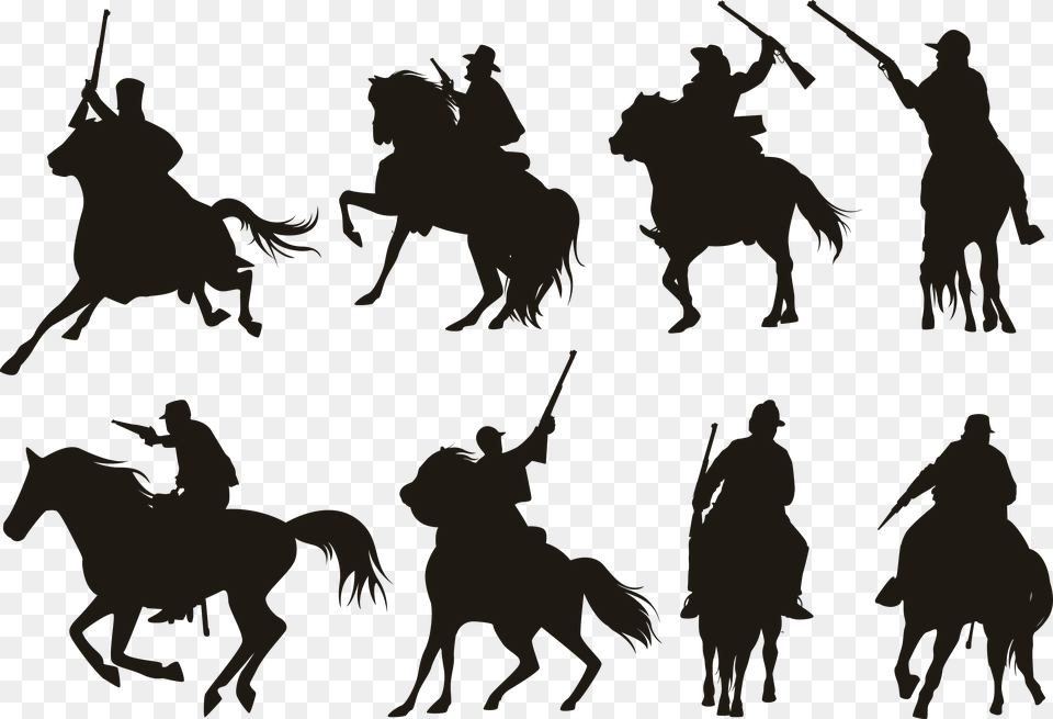 Vector Knight Horse Silhouette, City Png