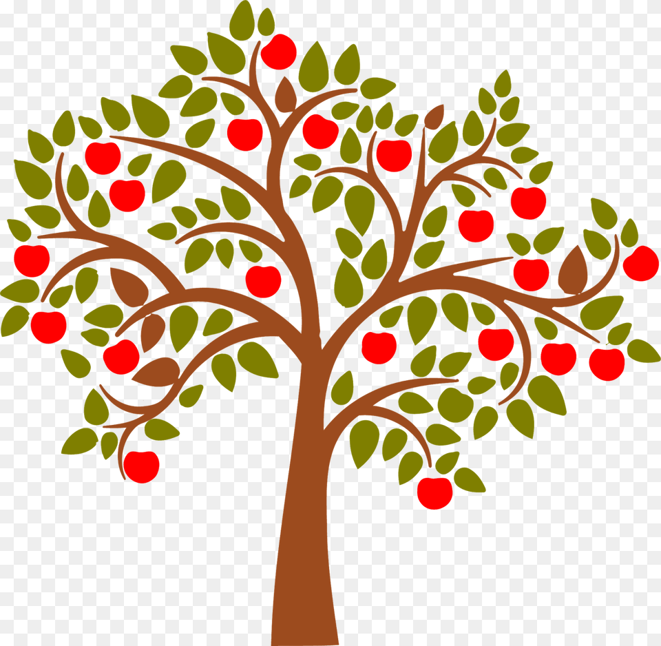 Vector Leafy Tree Apple Tree Vector, Pattern, Art, Graphics, Plant Free Png Download