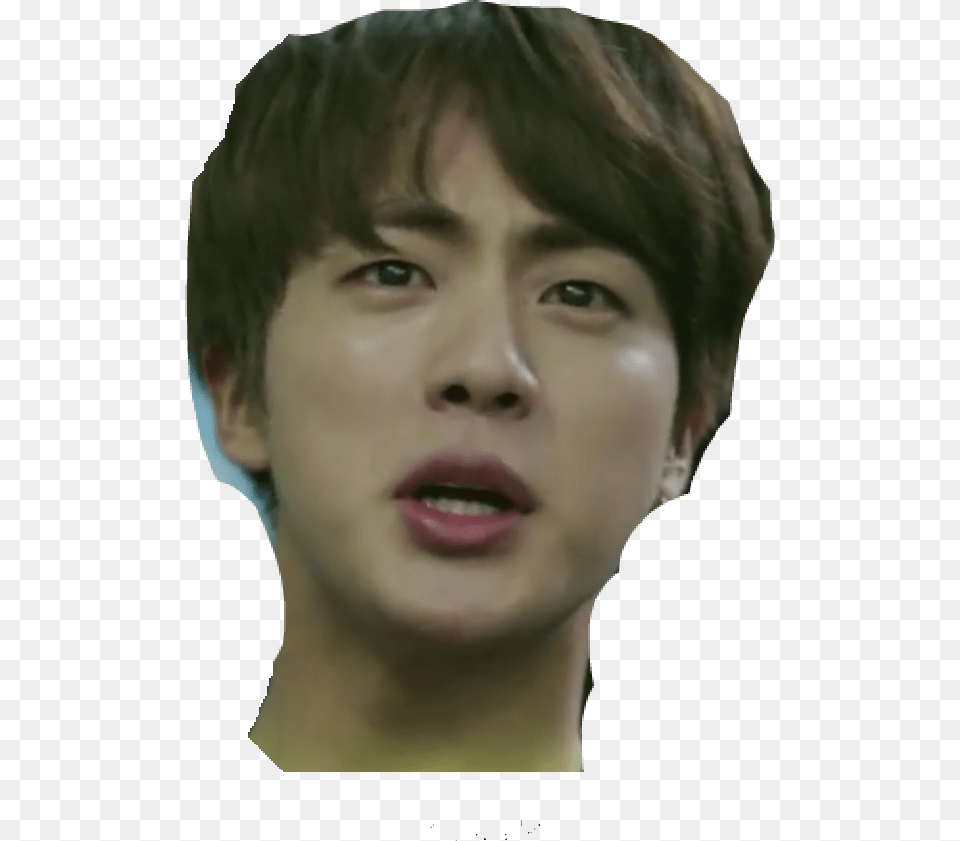 Vector Library Bts Derpface V Freetoedit Bts Jin Derp, Face, Head, Person, Crying Free Transparent Png