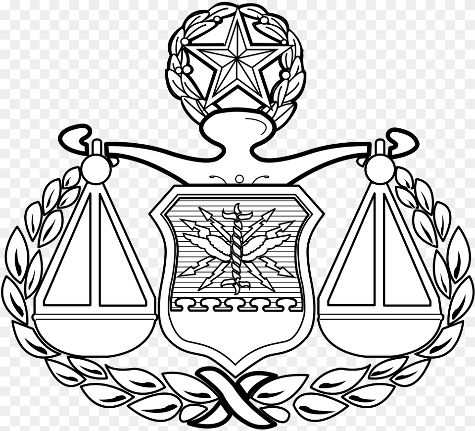 Vector Library File Usaf Judge Advocate Badge Air Force Judge Advocate Badge, Emblem, Symbol Free Png
