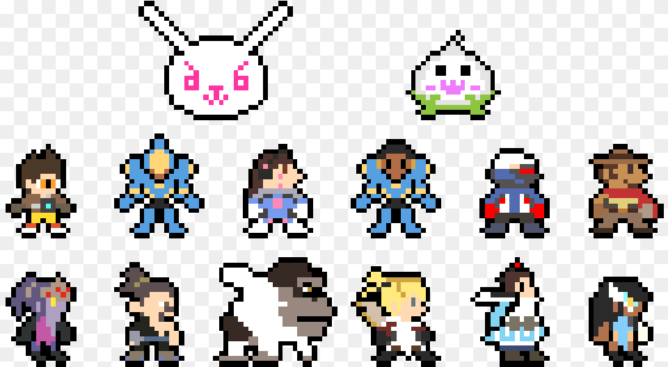 Vector Library Library By Lightningstrike 8 Bit Overwatch Characters, Person Free Transparent Png