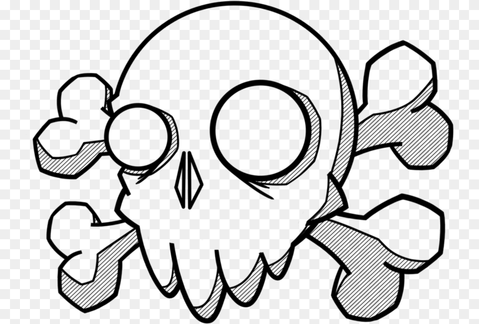 Vector Library Library Skull Clean By Cameron Doodle Art, Gray Free Png Download