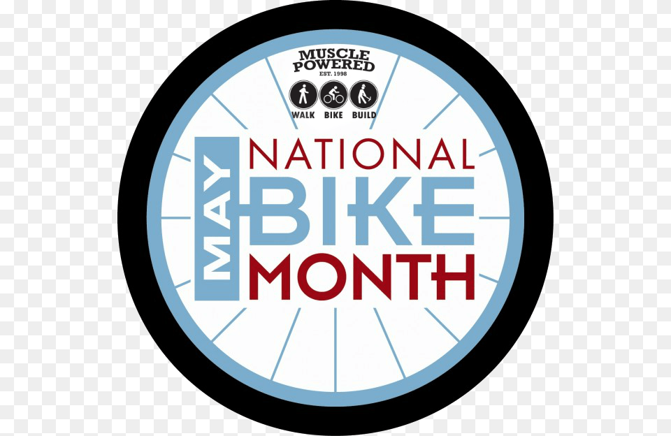 Vector Library May Is Bike Month Muscle Powered, Sticker, Photography Png