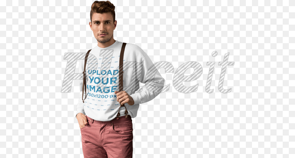 Vector Library Placeit Guy With Background, Accessories, Suspenders, Clothing, Long Sleeve Free Transparent Png