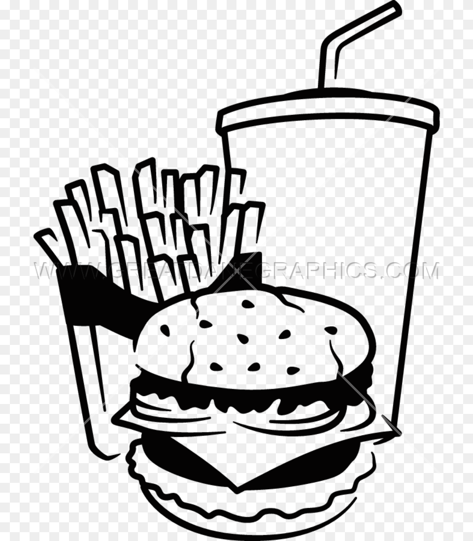 Vector Library Production Ready Artwork Drawing Of Junk Food, Device, Grass, Lawn, Lawn Mower Free Png Download