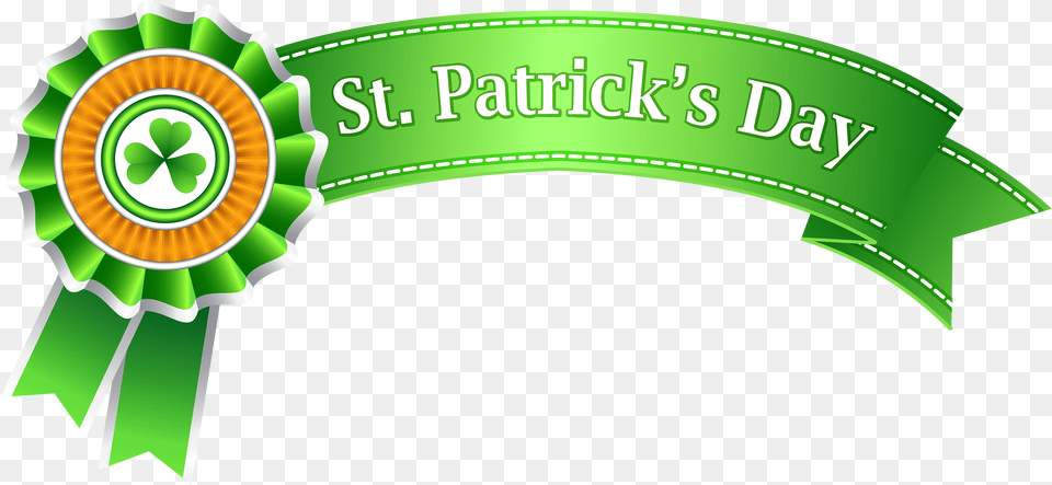 Vector Library Stock Day Banner Clip St Patricks Day Banner Clipart, Logo, Green, Badge, Symbol Free Transparent Png
