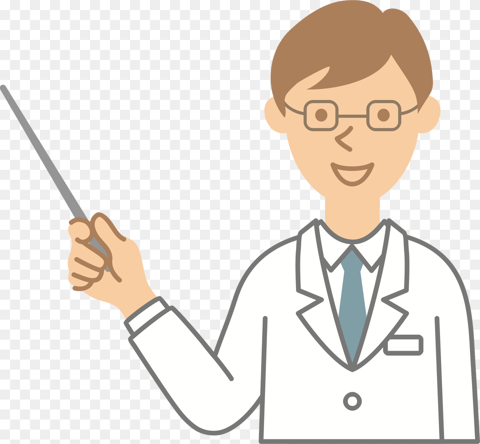 Vector Library With Pointer Big Image Teaching Clipart, Clothing, Coat, Lab Coat, Adult Free Png Download