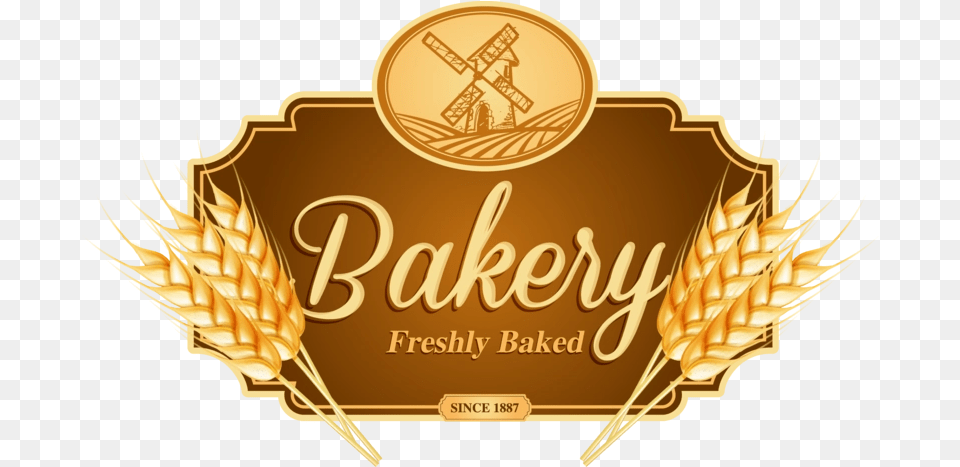 Vector Logo Bakery Bread Cupcake Vector Bakery Logo, Gold, Food, Grain, Produce Free Png Download