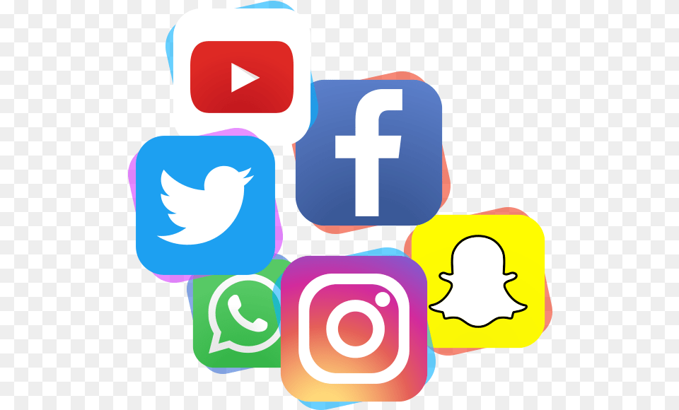Vector Logo Sosial Media Clipart Circle Social Media Logos, Text, First Aid, Face, Head Free Transparent Png