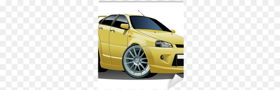 Vector Modern Cartoon Car Wall Mural U2022 Pixers We Live To Change Cartoon Car, Alloy Wheel, Vehicle, Transportation, Tire Free Png Download