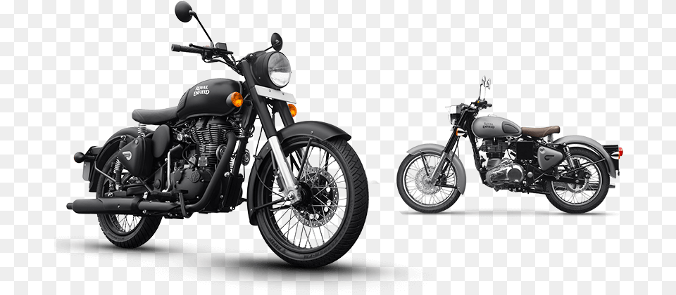 Vector Motorcycles Bullet Royal Enfield Classic 500 Stealth Black, Machine, Spoke, Motorcycle, Transportation Png