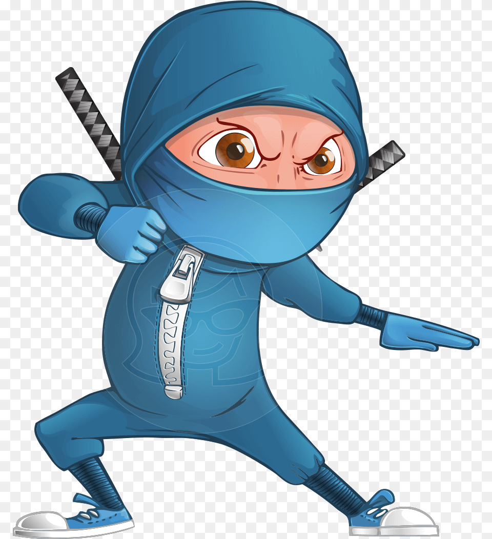 Vector Ninja Cartoon Character Ninja Cartoon Characters, Book, Comics, Publication, Baby Free Transparent Png