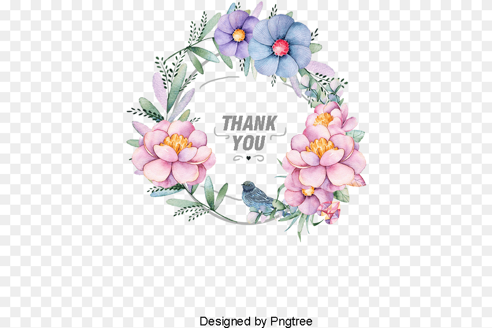 Vector Notes Floral Forget Me Not, Plant, Flower, Animal, Bird Free Png Download