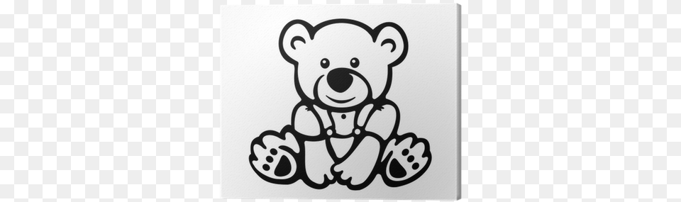 Vector Of Cute Baby Bear Silhouette Cute Cuddly Teddy Bear In Overalls Brown Pink Light, Stencil, Teddy Bear, Toy Free Png Download