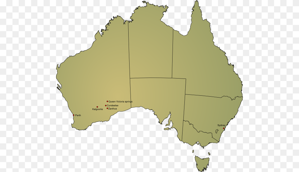Vector Of Flag Australia Desert File Hd Clipart Map Of Australia, Chart, Plot, Atlas, Diagram Png Image