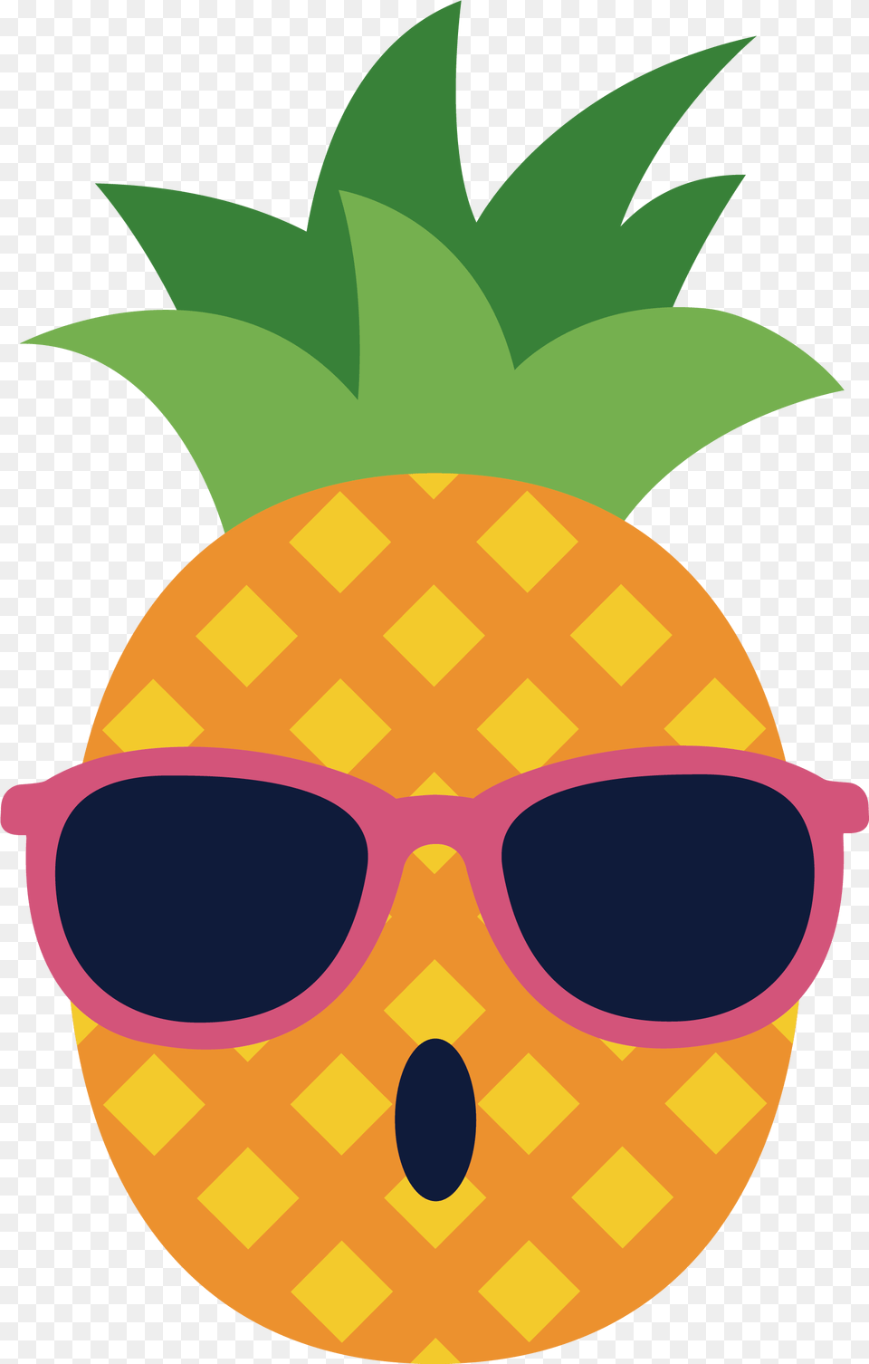 Vector Of Spectacles Glasses Draw A Pineapple With Sunglasses, Produce, Plant, Food, Fruit Png