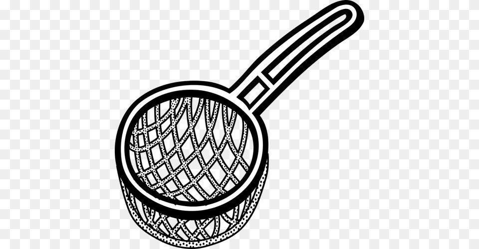 Vector Of Spotty Strainer, Cooking Pan, Cookware, Smoke Pipe, Racket Png