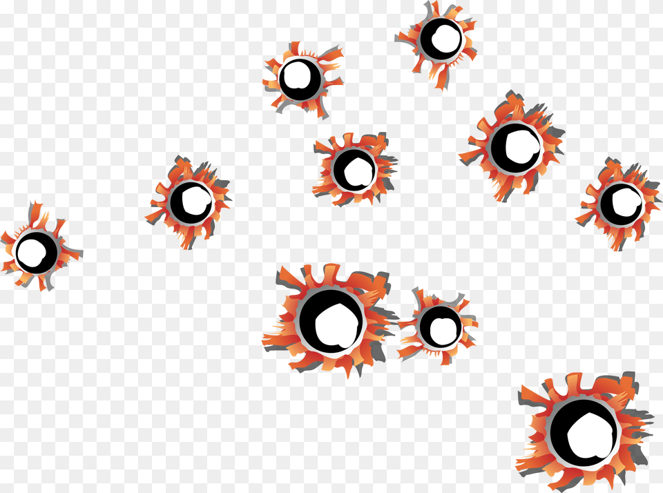 Vector Painted Bullet Holes Download Circle, Art, Graphics, Floral Design, Pattern Free Transparent Png
