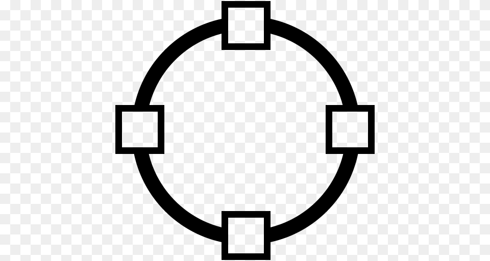 Vector Path Circle Icon, Gray Png Image