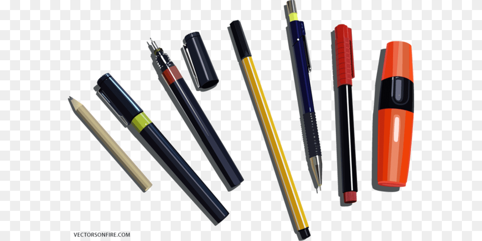 Vector Pens Pensil Pens And Pencils, Pen, Blade, Razor, Weapon Free Transparent Png