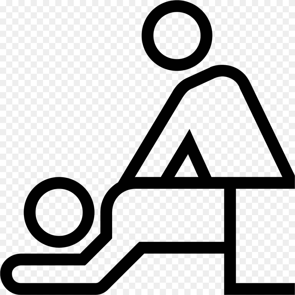 Vector People Above Massage Icon, Gray Free Png Download