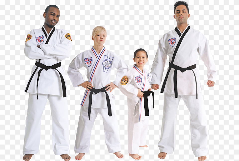 Vector People Ata Uniform Small 1 2 Large Ata Martial Arts Black Belts, Sport, Person, Martial Arts, Karate Free Png Download