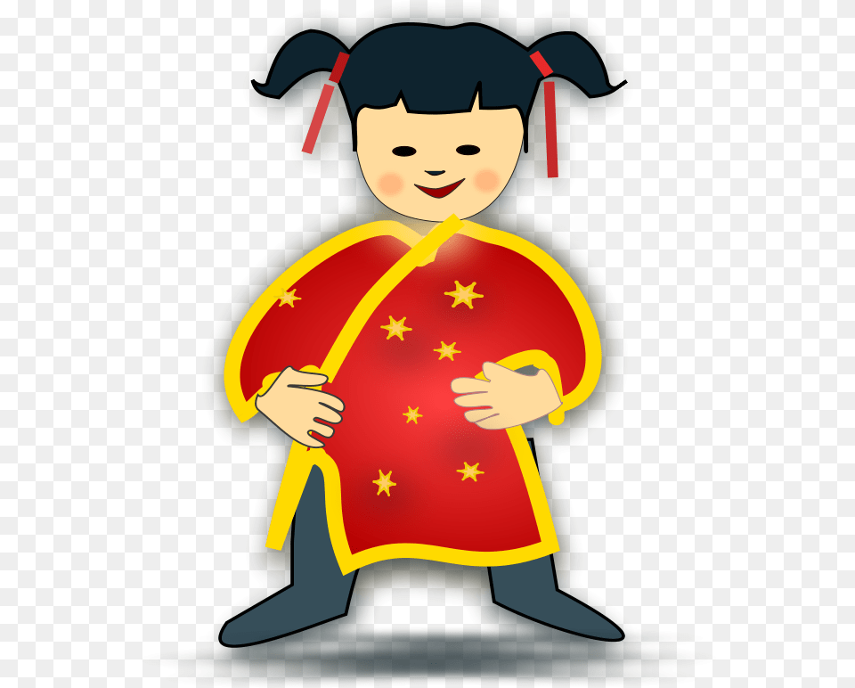 Vector People Chinese Girl Icon Svg Vector Chinese Girl Clip Art, Person, Graduation, Baby, Face Free Png Download