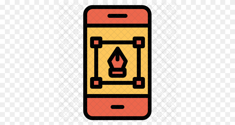 Vector Phone Icon Of Colored Outline Scale And Rotate Icon Png