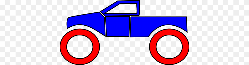Vector Pickup Blue Monster Truck Clip Art, Machine, Wheel, Tire, Transportation Png