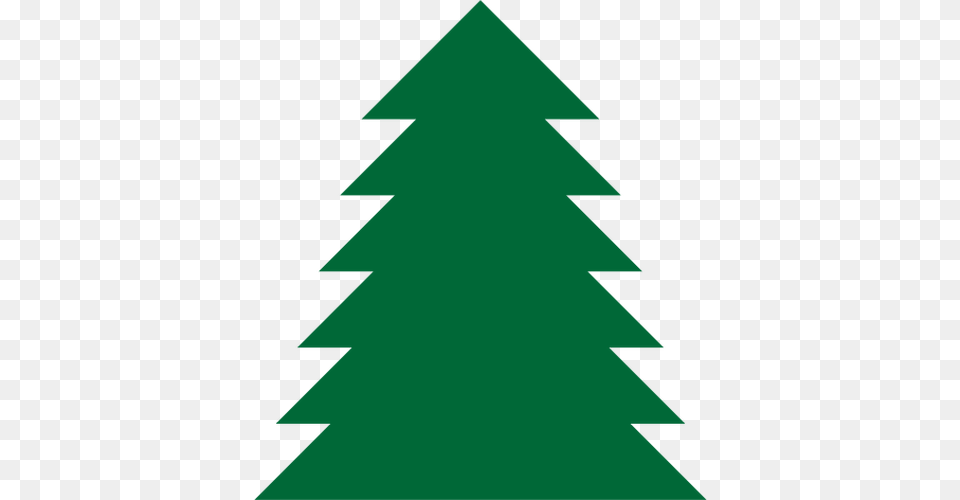 Vector Pine Tree Silhouette, Green, Triangle, Christmas, Christmas Decorations Png